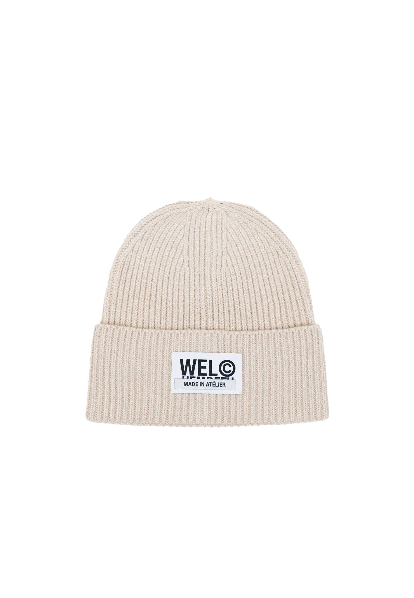Classic Beanie Beige Oversized