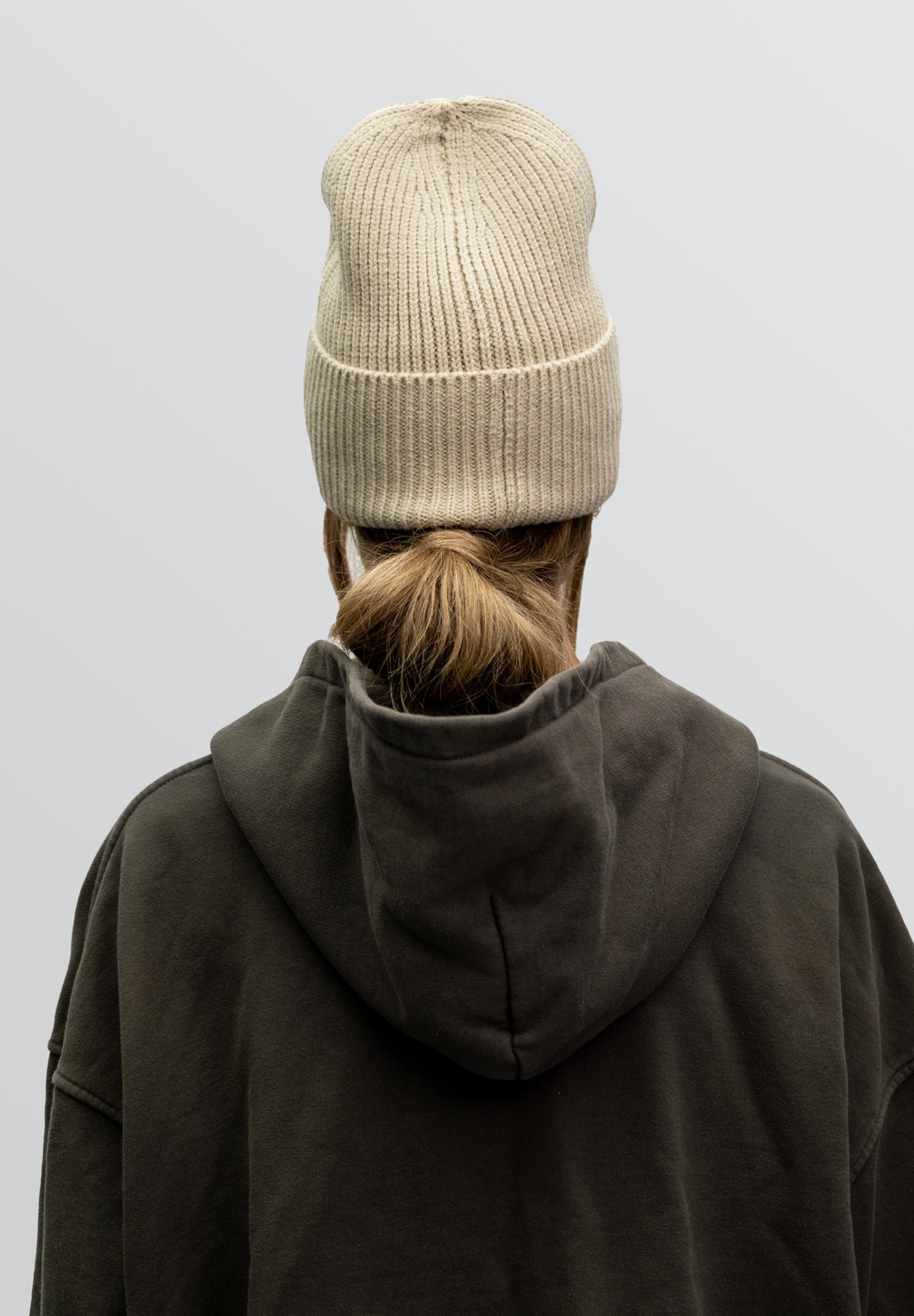 Classic Beanie Beige Oversized