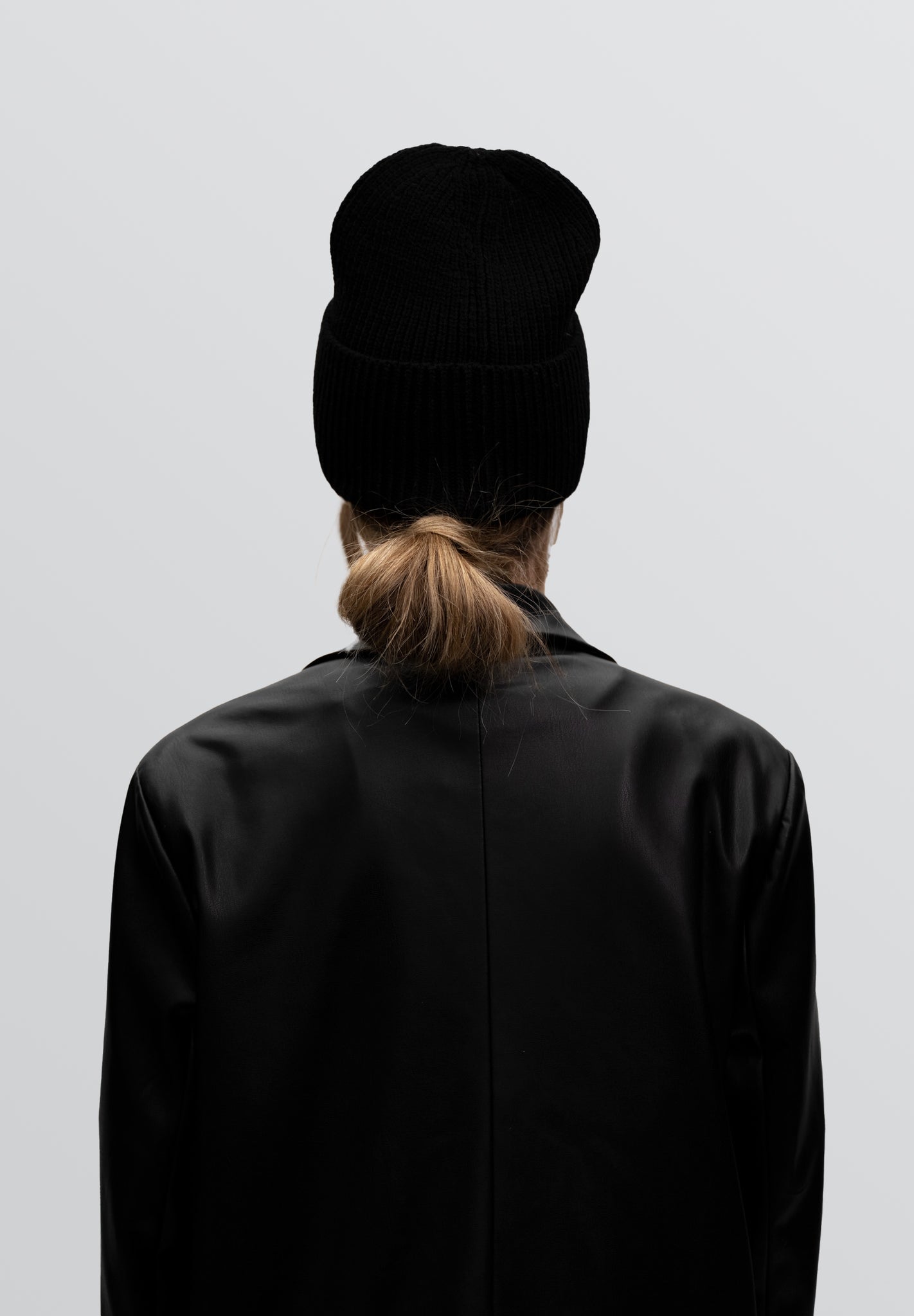Classic Beanie Schwarz Oversized